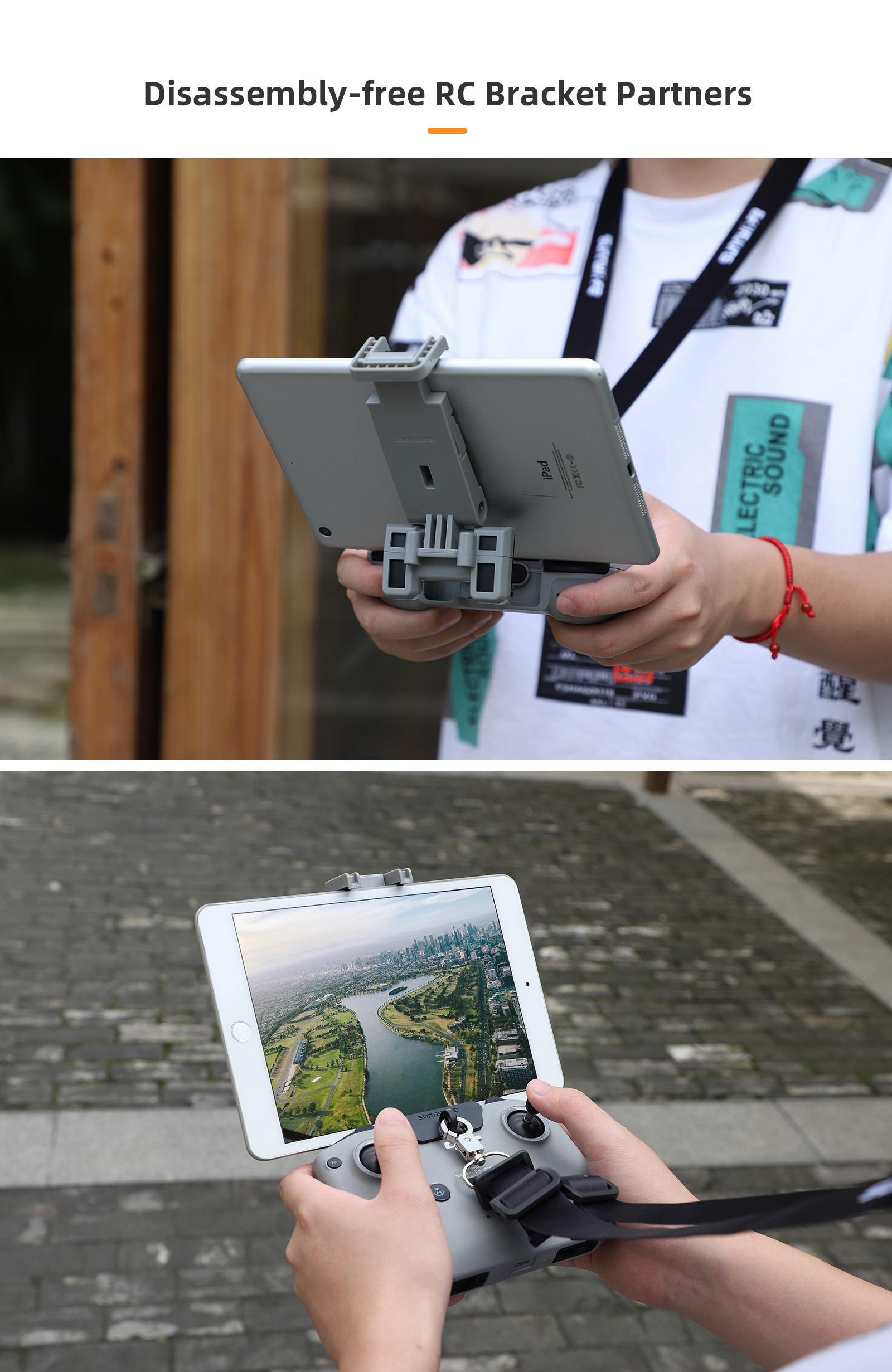 Foldable Disassembly-free Brac - огляд і ціна Drone Tablet Mount