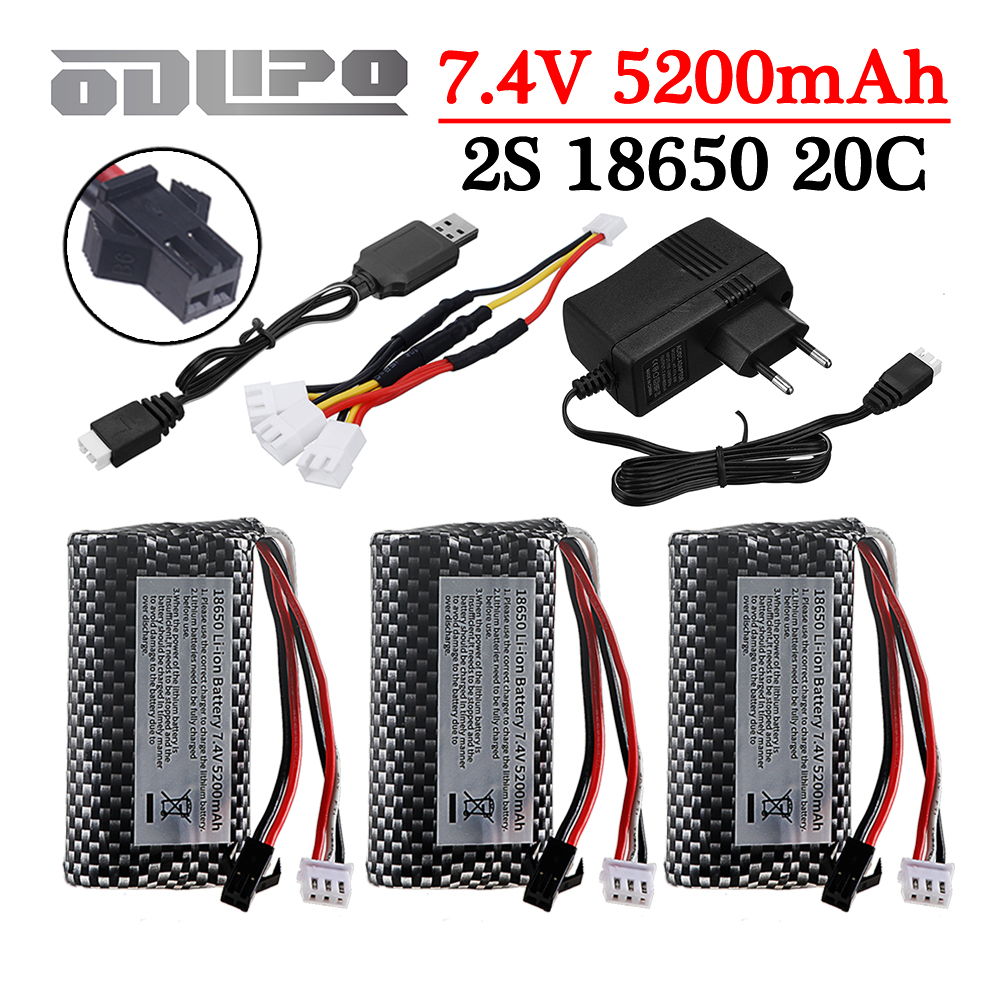 18650 7.4V 5200mAh Li-ion batt - огляд і ціна Drone Battery Charger
