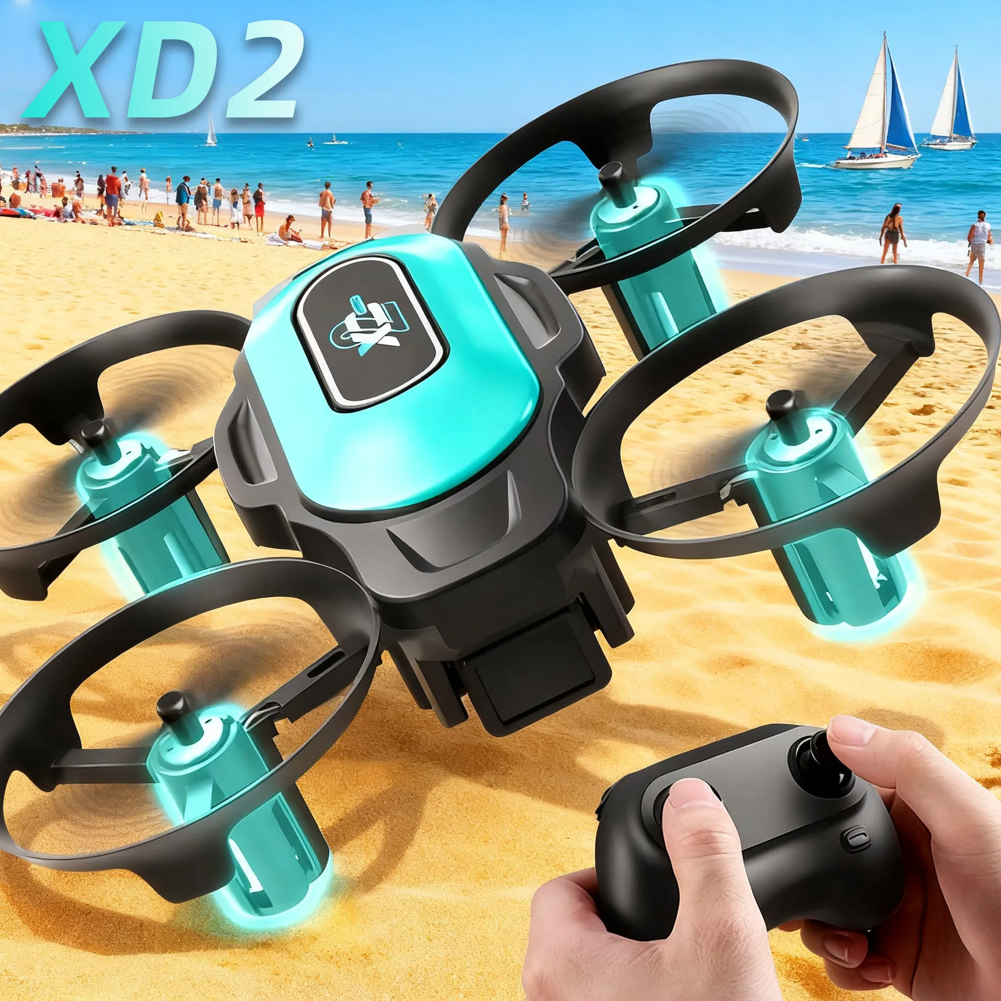 XD2 Mini Drone, 360° Stunt Fli - огляд і ціна Drone Beacon Light