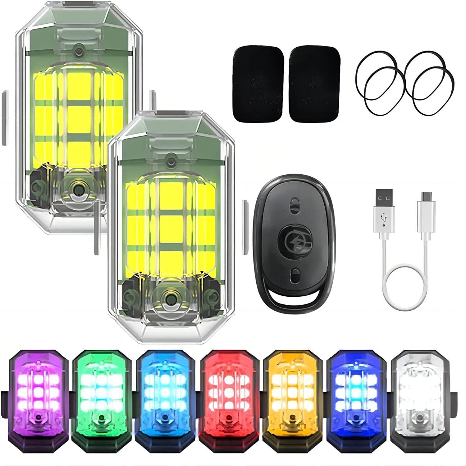 1/2/4Pc Remote Motorcycle Ligh - огляд і ціна Drone Beacon Light