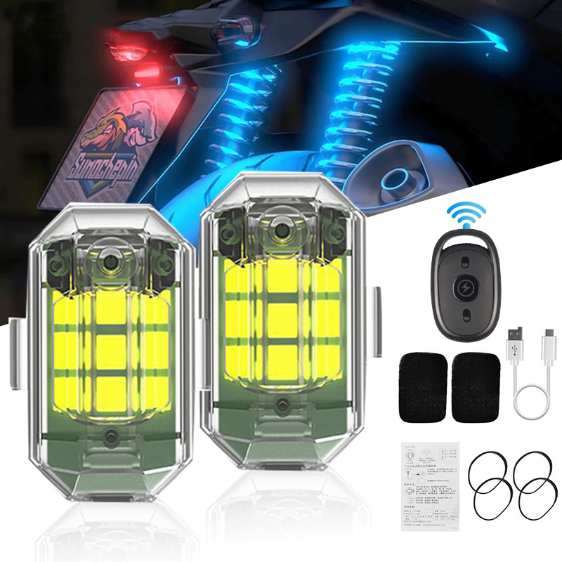 1/2/4Pc Remote Motorcycle Ligh - огляд і ціна Drone Beacon Light