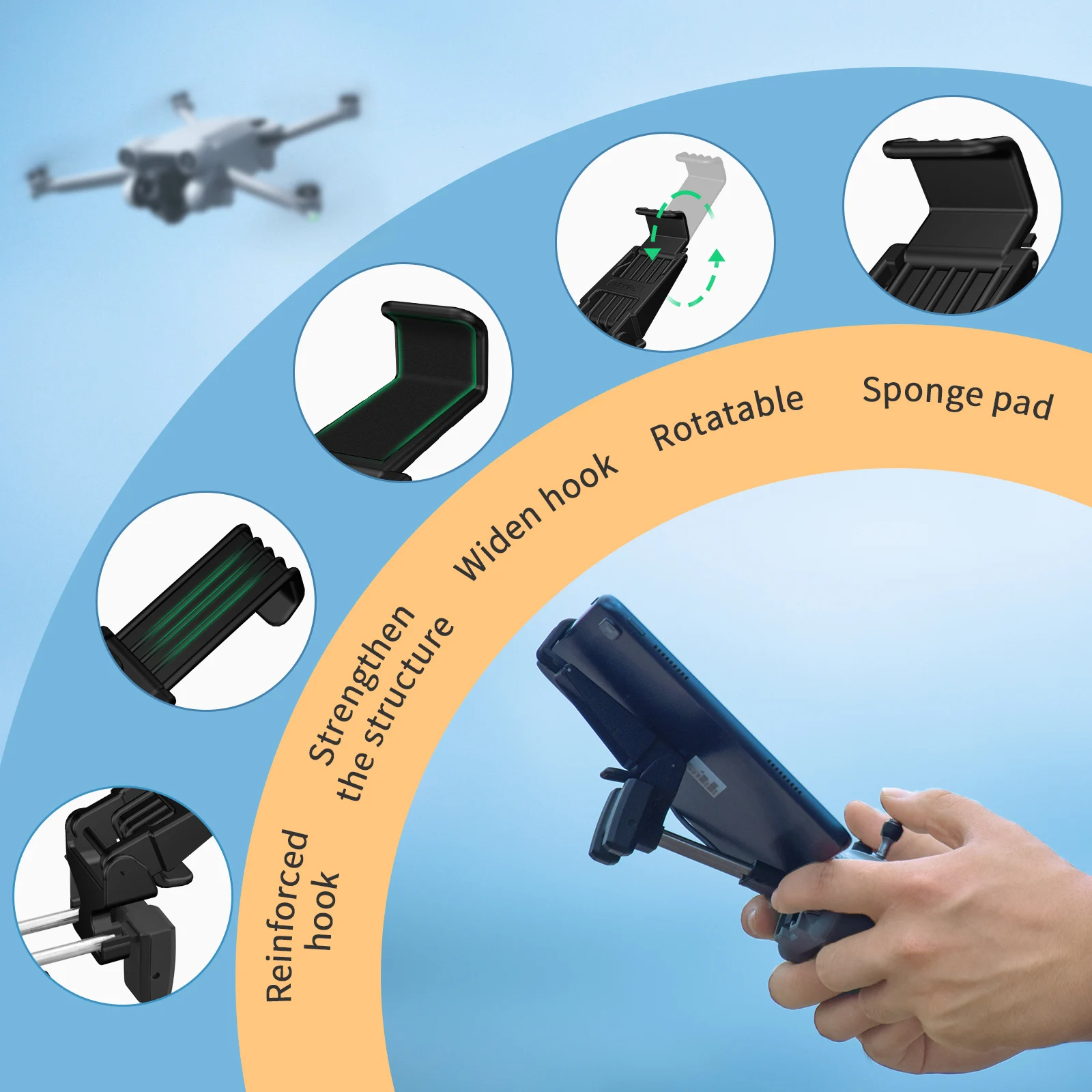 Tablet Extended Bracket Mount  - огляд і ціна Drone Tablet Mount