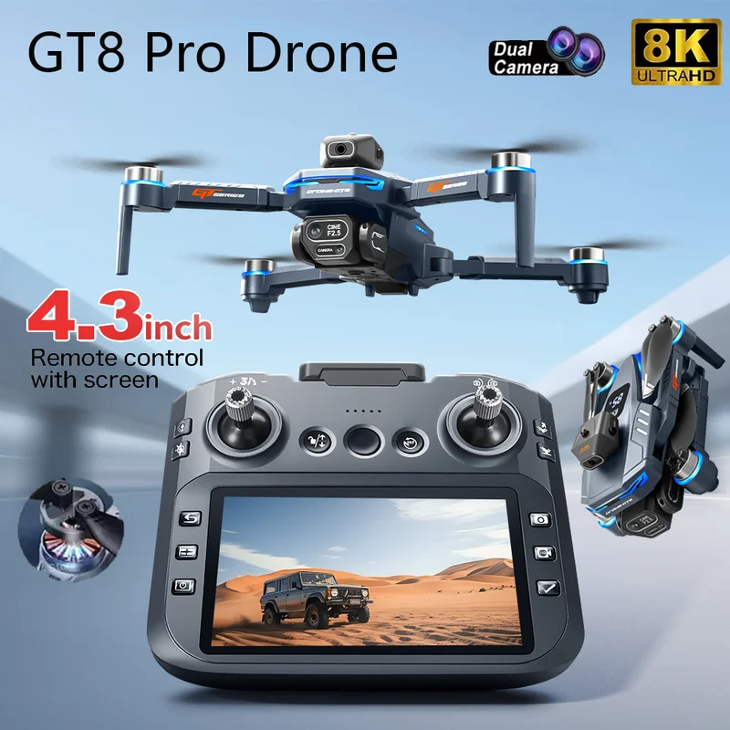 2026 New GT8 Drone GPS 8K Prof - огляд і ціна Drone Controller Screen