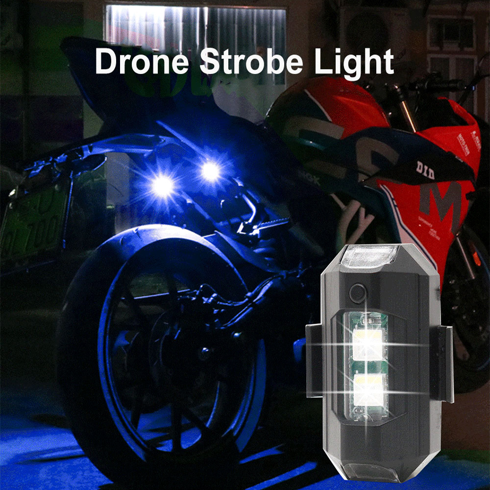 Motorcycle LED RGB Warning Lig - огляд і ціна Drone Strobe Light