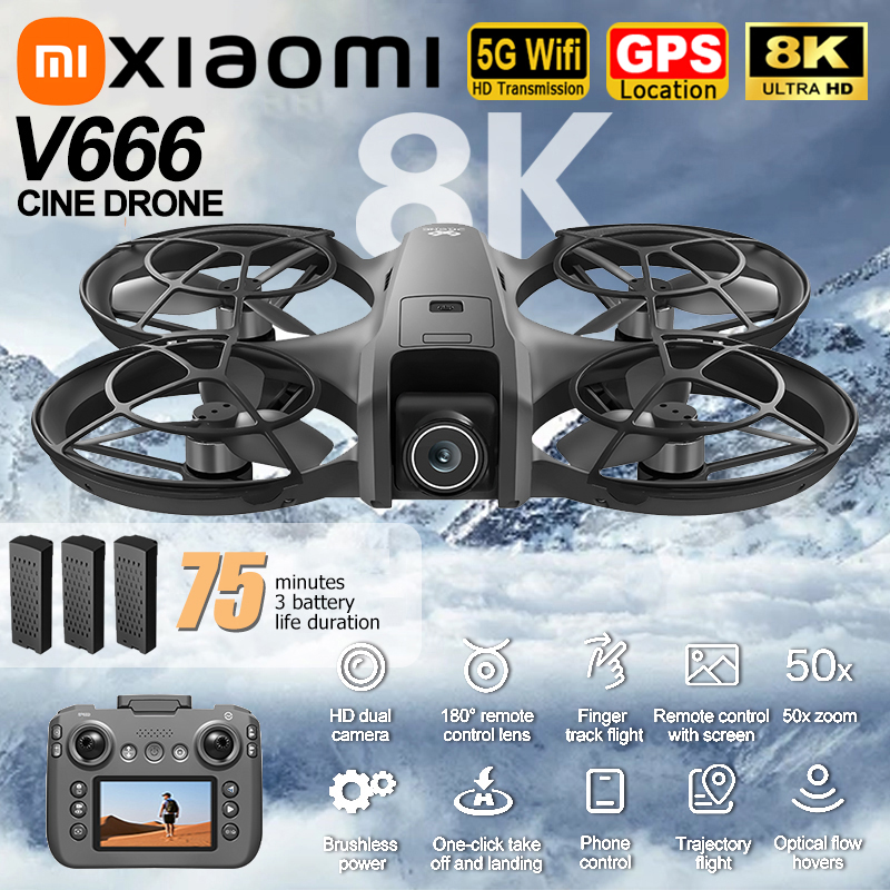 Xiaomi V666 Drone 8K Aerial HD - огляд і ціна Drone Power Bank
