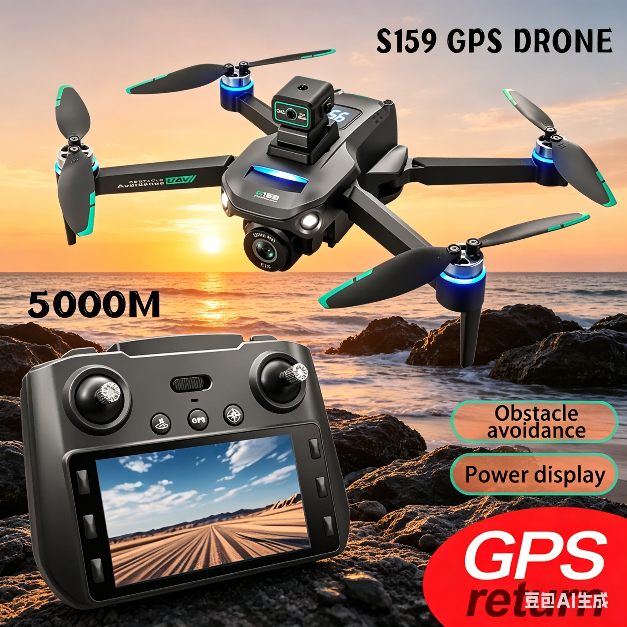 S159 GPS Drone 4K Profesional  - огляд і ціна Drone Controller Screen
